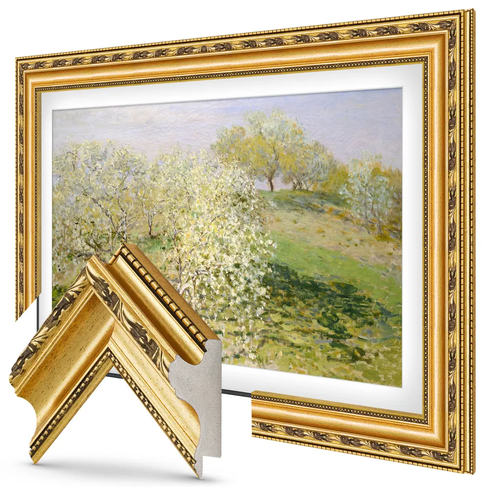 Ornate Gold Premiere TV frame — frame view