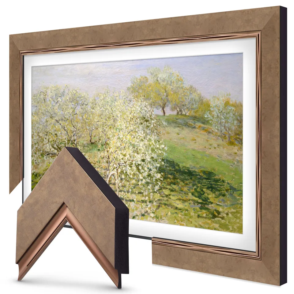 Contemporary Bronze Premiere TV frame — frame view