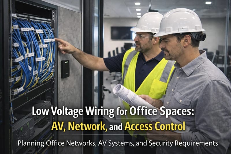 Low Voltage Wiring for Office Spaces: AV, Network, and Access Control