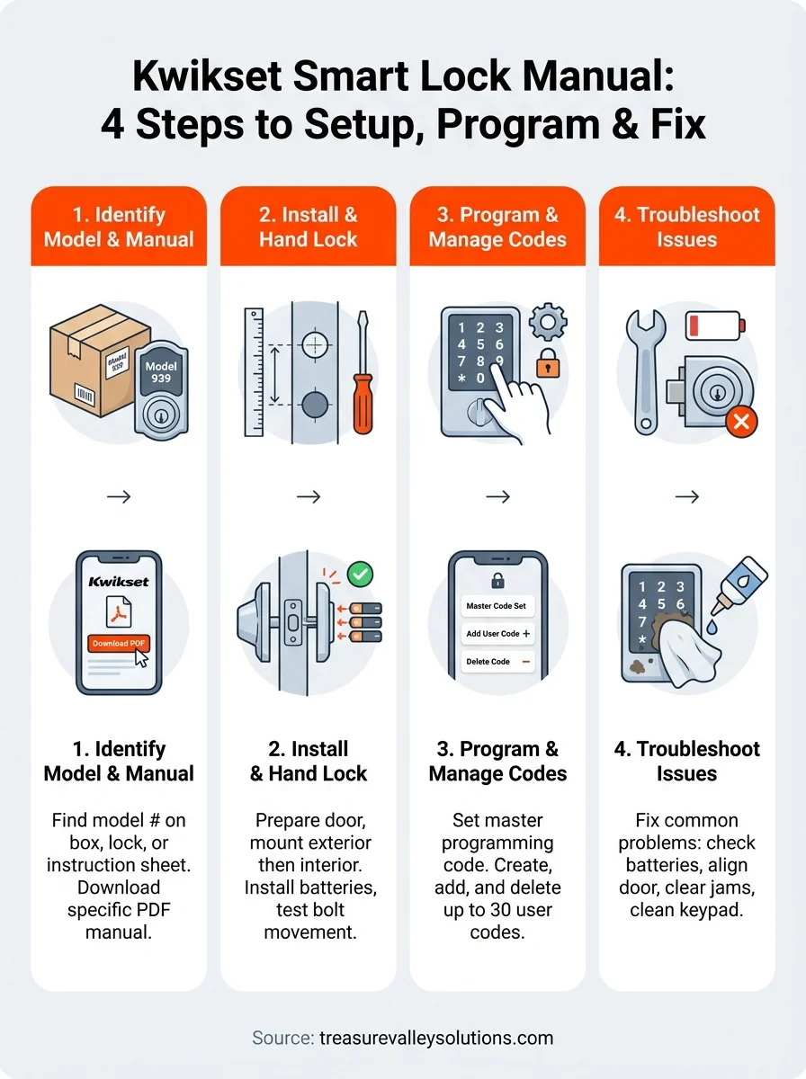 kwikset smart lock manual infographic