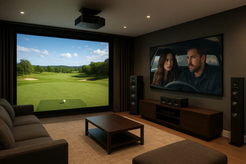 Golf Simulator For Home Theater: Design, AV, Layout Tips
