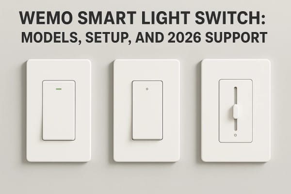 Wemo Smart Light Switch: Models, Setup, And 2026 Support
