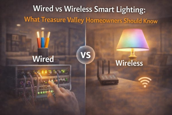 Wired vs Wireless Smart Lighting: What Treasure Valley Homeowners Should Know