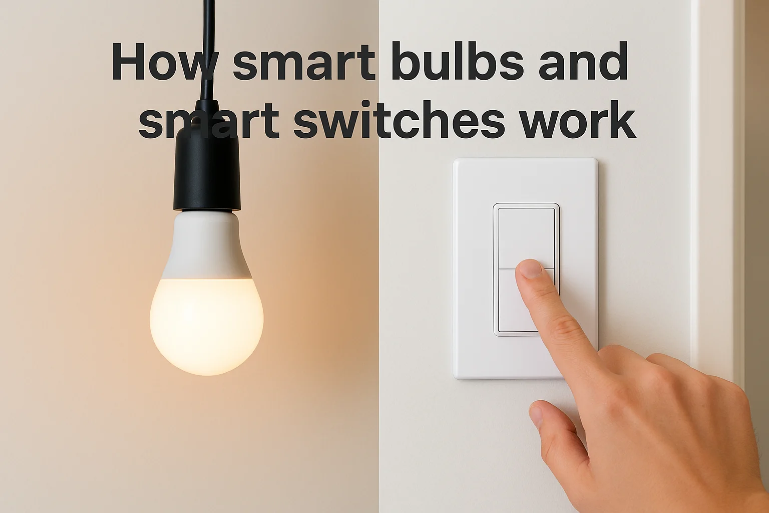 How smart bulbs and smart switches work
