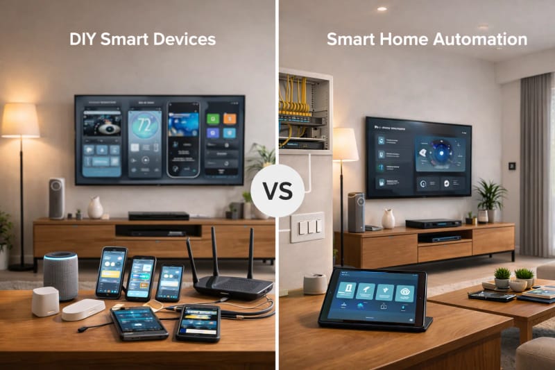 Smart Home Automation vs DIY Smart Devices: What’s the Real Difference?