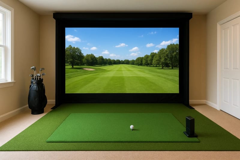 Golf Simulator Dimensions: Minimum Room Size For Home Setup