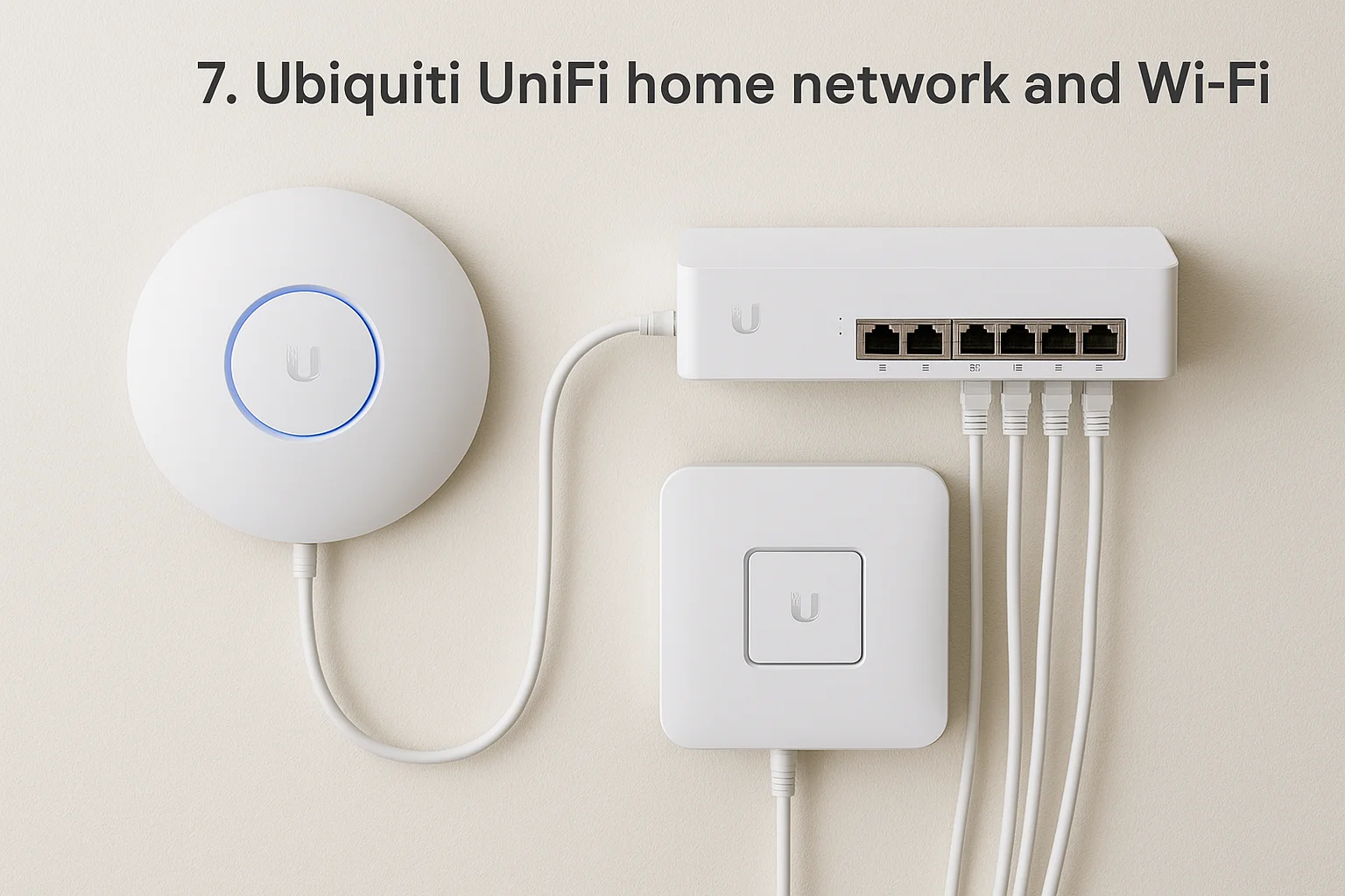 7. Ubiquiti UniFi home network and Wi-Fi
