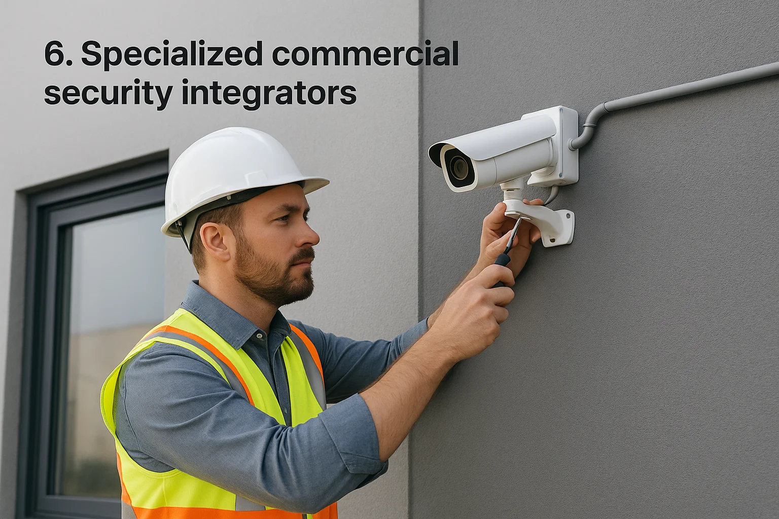 6. Specialized commercial security integrators