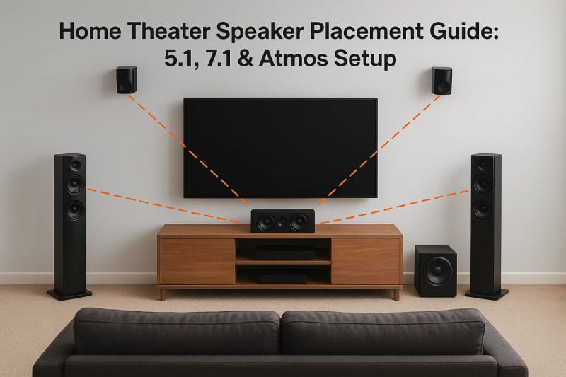 Home Theater Speaker Placement Guide: 5.1, 7.1 & Atmos Setup