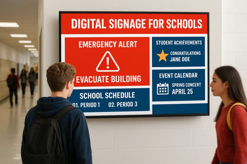 Digital Signage for Schools: Benefits, Hardware, And Setup