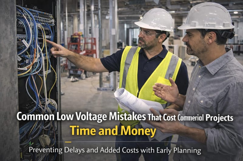 Common Low Voltage Mistakes That Cost Commercial Projects Time and Money