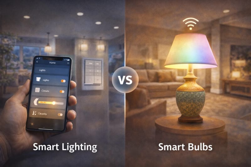 Smart Lighting vs Smart Bulbs: What’s the Difference for Treasure Valley Homes?