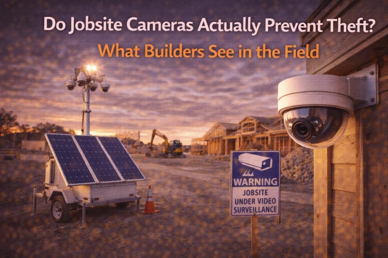 Do Jobsite Cameras Actually Prevent Theft? What Builders See in the Field