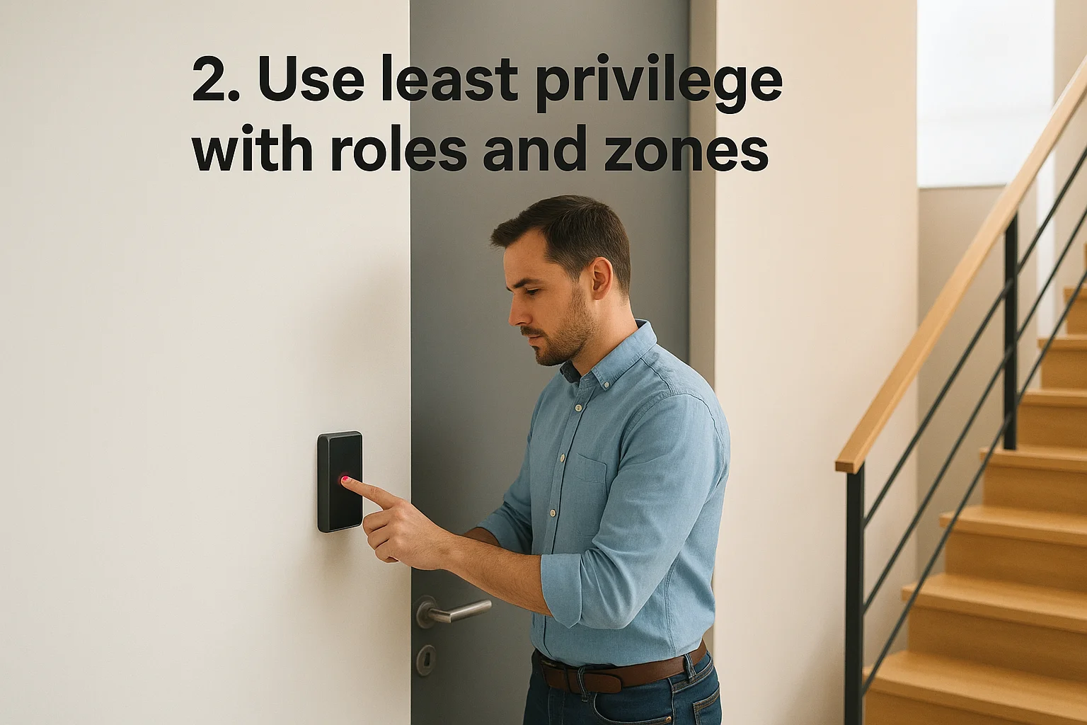2. Use least privilege with roles and zones