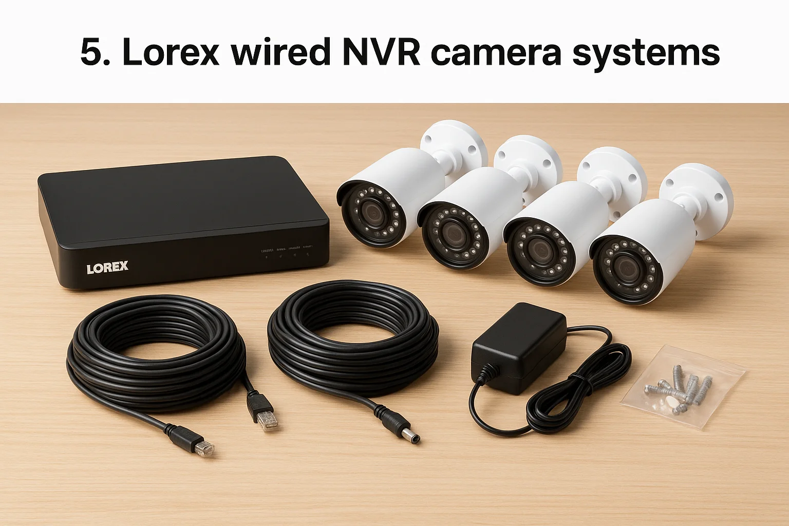5. Lorex wired NVR camera systems