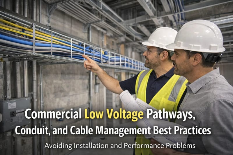 Commercial Low Voltage Pathways, Conduit, and Cable Management Best Practices