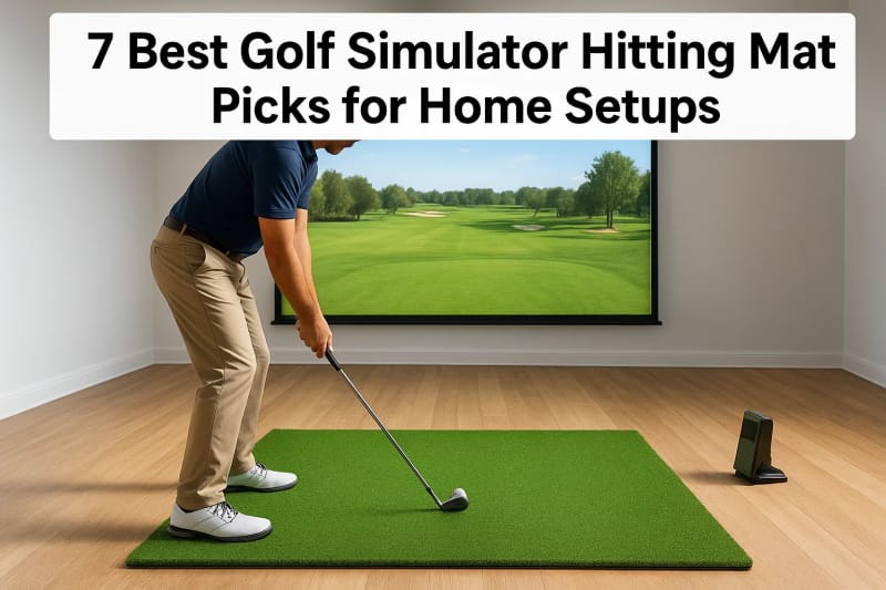 7 Best Golf Simulator Hitting Mat Picks for Home Setups