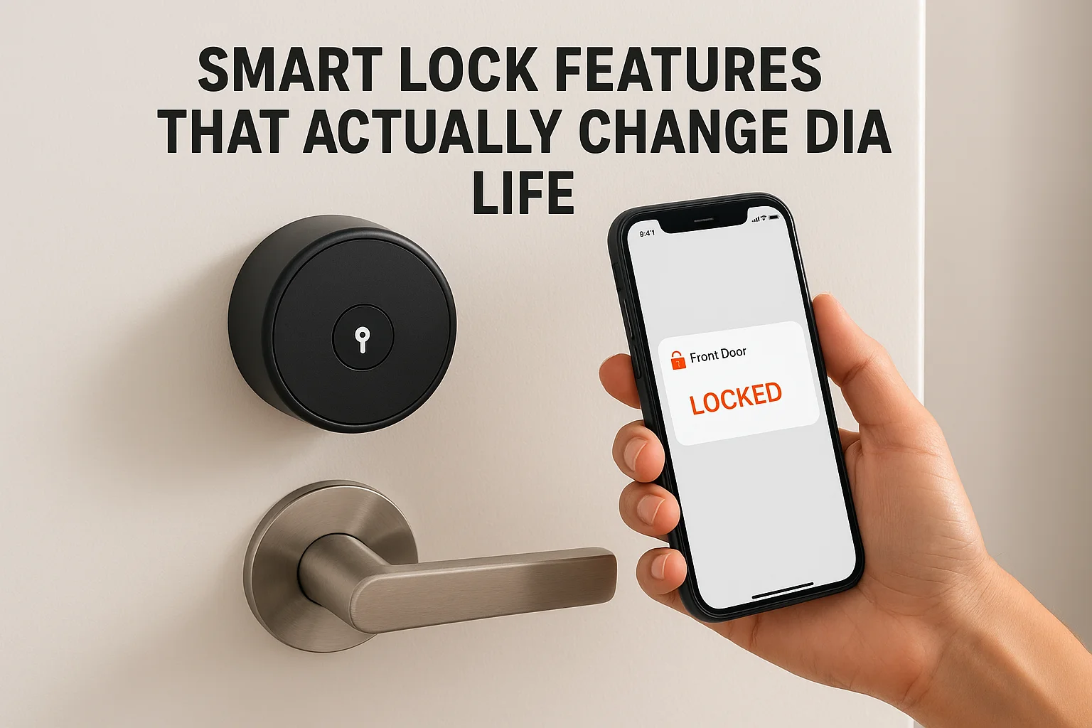 Smart lock features that actually change daily life