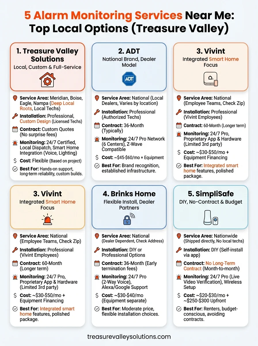 alarm monitoring services near me infographic