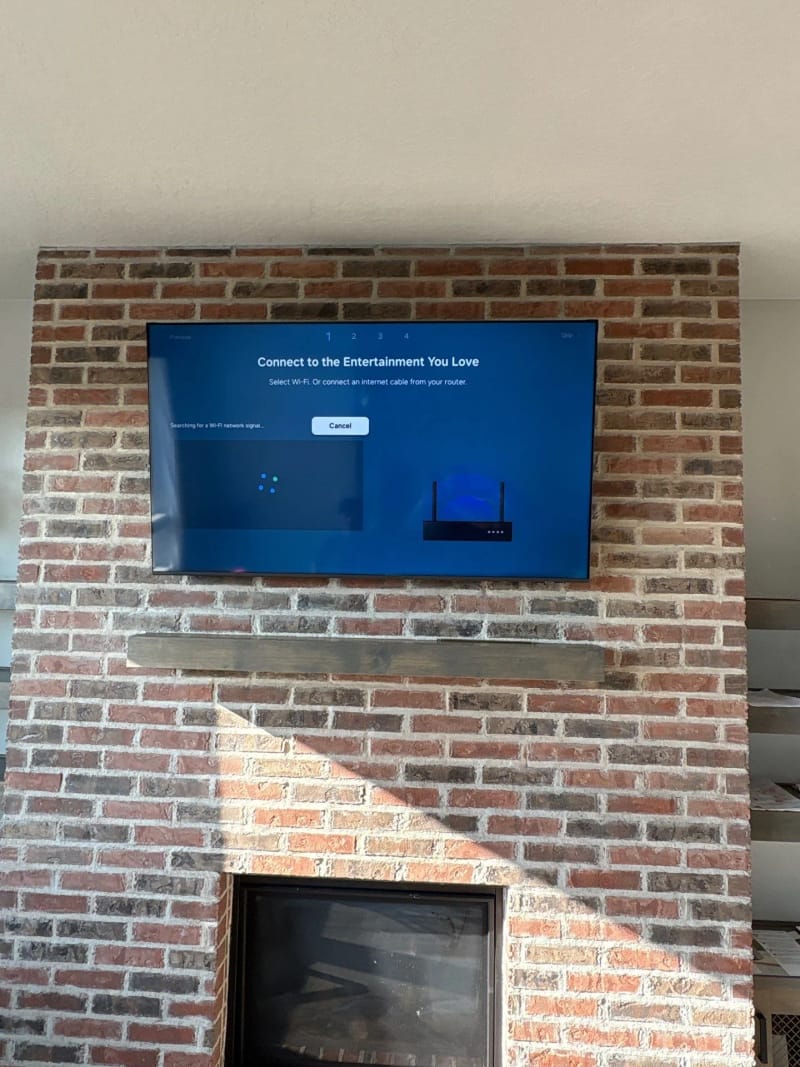 Secure 56"+ TV Mounting on Brick Wall in Boise, Idaho